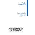 ARTHUR MARTIN ELECTROLUX ASL483 Manual de Usuario