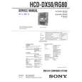 SONY HCD-DX50 Manual de Servicio
