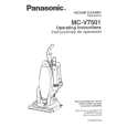 PANASONIC MCV7501 Manual de Usuario