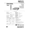 SONY DVP-F11 Manual de Usuario