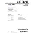 SONY MHCGS200 Manual de Servicio