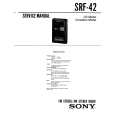 SONY SRF-42 Manual de Servicio