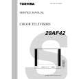 TOSHIBA 20AFR42 Manual de Servicio