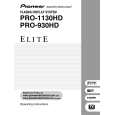 PIONEER PRO-930HD Manual de Usuario