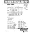 SONY X0550WD Manual de Servicio
