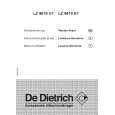 DE DIETRICH LZ9619E1 Manual de Usuario