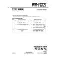 SONY WMFX127 Manual de Servicio
