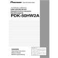 PIONEER PDK-50HW2A/UCYVLDP Manual de Usuario