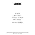 ZANUSSI ZOB647QW Manual de Usuario