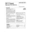 KENWOOD DP-1100SG Manual de Usuario