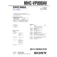 SONY MHCVP800AV Manual de Servicio