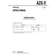 SONY AZGE Manual de Servicio