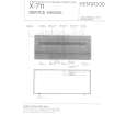 KENWOOD X-711 Manual de Servicio