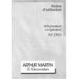 ARTHUR MARTIN ELECTROLUX RD2903W1 Manual de Usuario