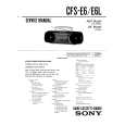 SONY CFS-E6L Manual de Servicio