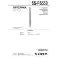 SONY SSRS550 Manual de Servicio