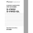 PIONEER S-VW02-QL/DLTXJI Manual de Usuario
