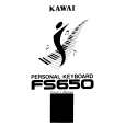 KAWAI FS650 Manual de Usuario