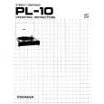 PIONEER PL-10 Manual de Usuario