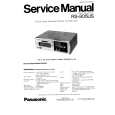 PANASONIC RS-805US Manual de Servicio
