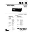 SONY XRC100 Manual de Servicio