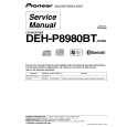 PIONEER DEH-P8980BT Manual de Servicio