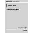 PIONEER AVH-P7950DVD/RC Manual de Usuario