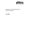 JUNO-ELECTROLUX JDK8090E Manual de Usuario JUNO-ELECTROLUX JDK8090E Manual de Usuario