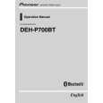 PIONEER DEH-P700BT/X1P/EW5 Manual de Usuario