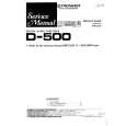 PIONEER D-500 Manual de Servicio