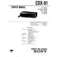 SONY CDX-91 Manual de Servicio