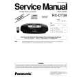 PANASONIC RX-DT39 Manual de Servicio