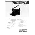 SONY TFM-8100WA Manual de Servicio