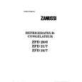 ZANUSSI ZFD20/6 Manual de Usuario