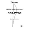 PIONEER PDR-W839/WVXJ Manual de Usuario