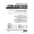 YAMAHA CDX-930 Manual de Servicio