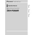 PIONEER DEH-P2600R Manual de Usuario