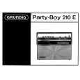 GRUNDIG PARTY-BOY 210E Manual de Usuario