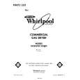WHIRLPOOL GCG2901XSW0 Catálogo de piezas