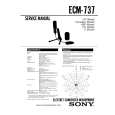 SONY ECM-737 Manual de Usuario