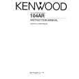 KENWOOD 104AR Manual de Usuario