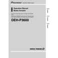 PIONEER DEH-P3600/XN/UC Manual de Usuario
