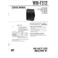 SONY WMFX12 Manual de Servicio