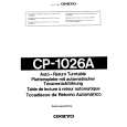 ONKYO CP-1026A Manual de Usuario