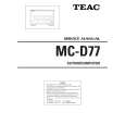 TEAC MC-D77 Manual de Servicio