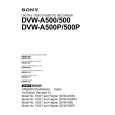 SONY DVW-A500 Manual de Usuario
