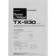 PIONEER TX-930 Manual de Servicio