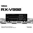YAMAHA RX-V992 Manual de Usuario