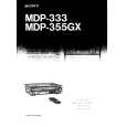 SONY MDP-355GX Manual de Usuario