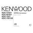 KENWOOD KDC-V7521 Manual de Usuario